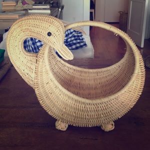 Woven Duck basket tote